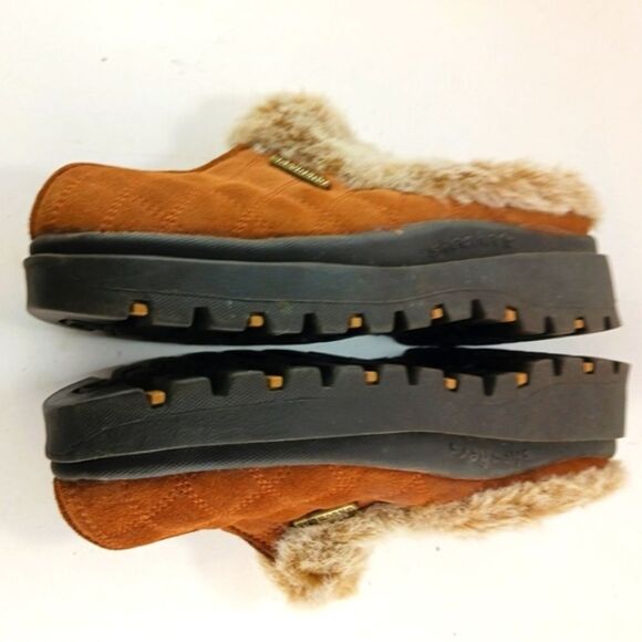 Skechers Fortress Clog/Slipper Suede Faux Fur Lined Chunky Women's 7.5.......... - Picture 9 of 11